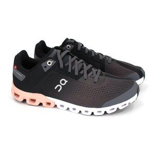 On Cloudflow Black Rose Lightweight Mesh Upper Sneakers 7 Swiss Running Shoe NEW